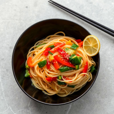 Fideos transparentes