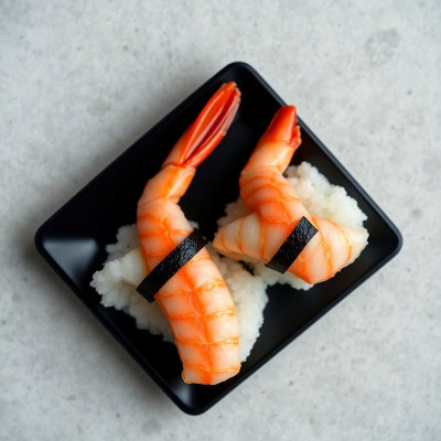 Nigiri de langostinos (2 piezas)