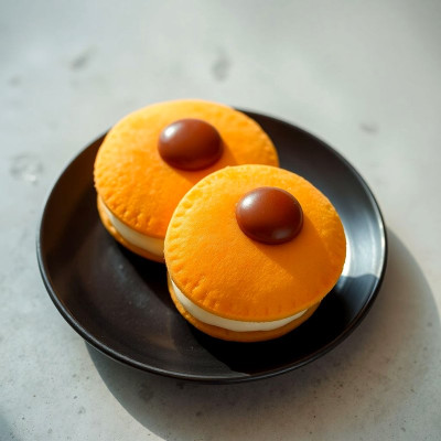 Dorayaki de cheescake y judías rojas