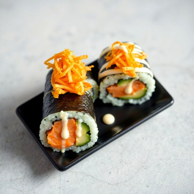 Crazy Salmón Roll Rainbow (8 piezas)