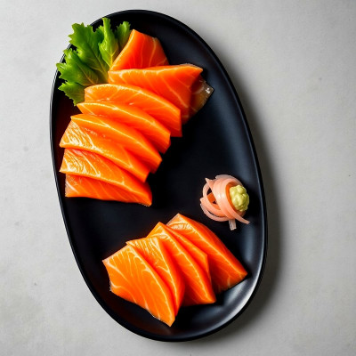 Sashimi de salmón (9 cortes)